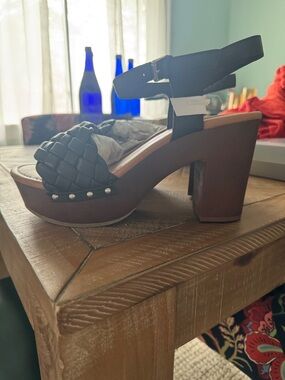 torrid Black Braided Strap Flat Sandals